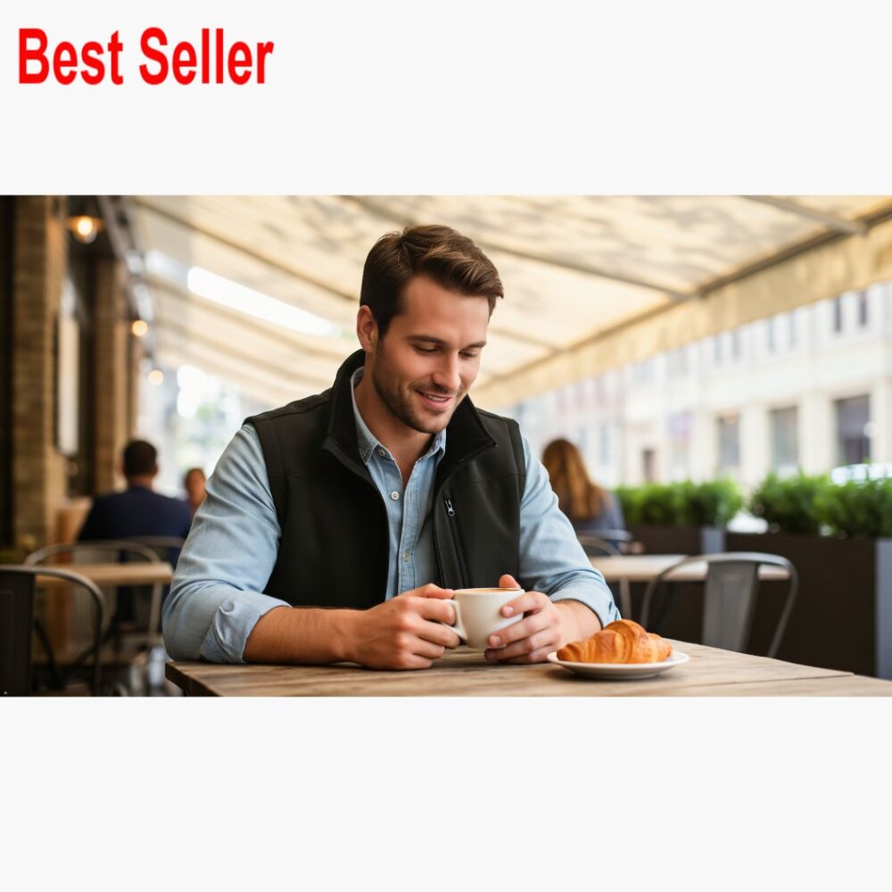 Men's Lightweight Windproof Vest Softshell Outerw… - image 7